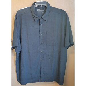 5.11 Tactical Series M Snap Front Utility SS Black Shirt, XLarge Gorpcore Concea